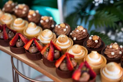 Food inside of Club 54 during the second round of LIV Golf Singapore at Sentosa Golf Club on Saturday, March 15, 2025 in Sentosa, Singapore. (Photo by Mateo Villalba/LIV Golf)