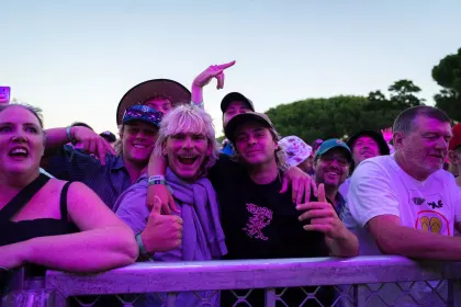 Fans at the the Birds of Tokyo concert after the second round of LIV Golf Adelaide at the Grange Golf Club on Saturday, Apr. 22, 2023 in Adelaide, Australia. (Photo by Montana Pritchard/LIV Golf)