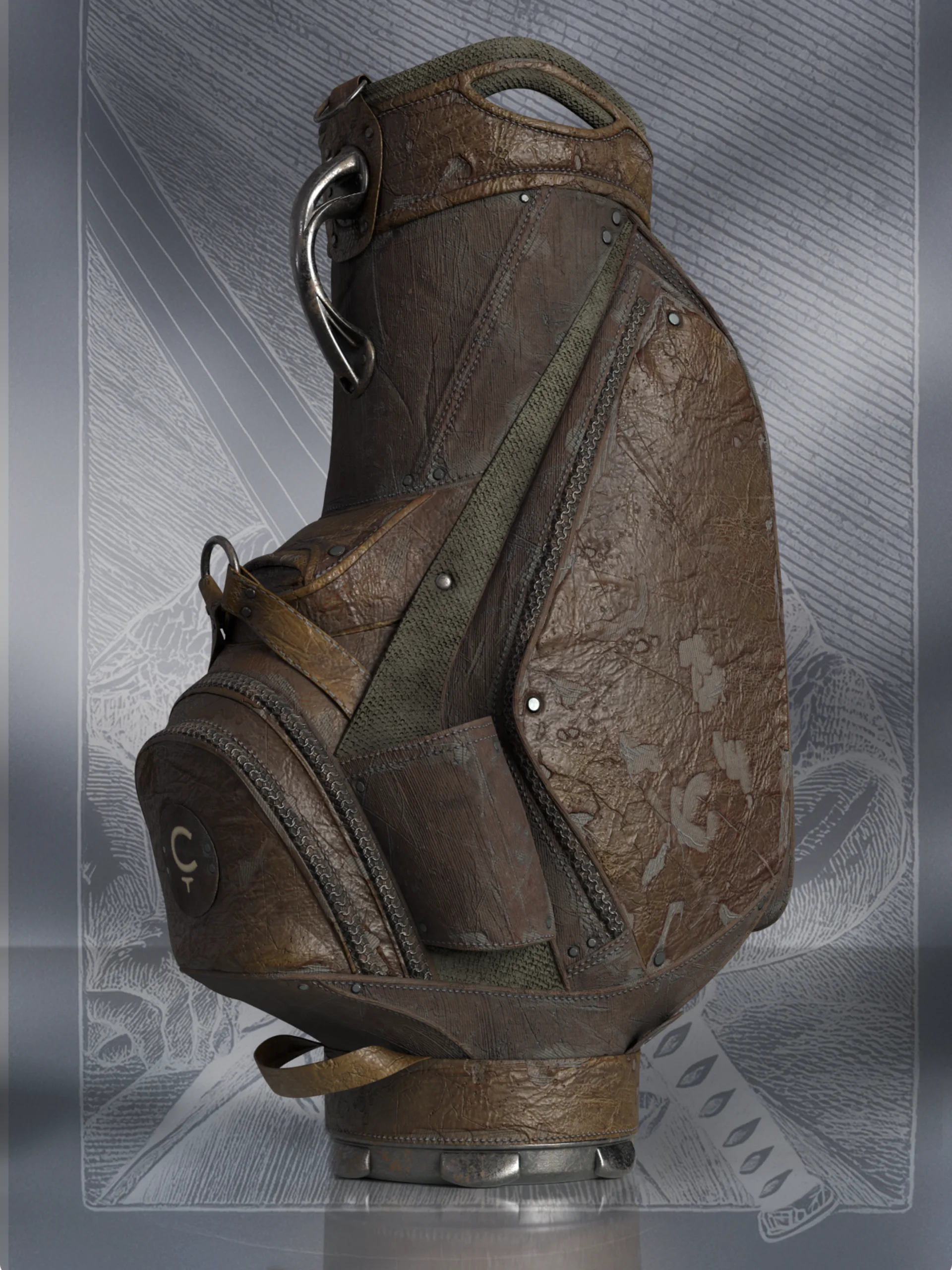 Golf bag portrait mode